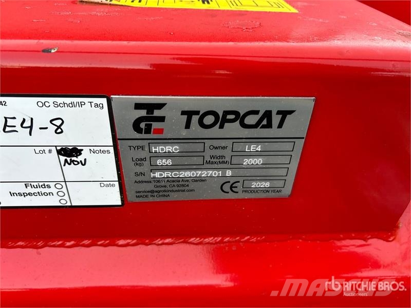 Top Cat Cat HDRC 72 in Skid Steer Brush Cutter (Un Piekabināmās pļaujmašīnas