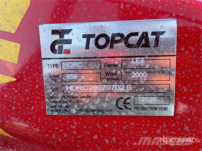  Top Cat Cat HDRC 72 in Skid Steer Brush Cutter (Un Cortadores de relva montados e rebocados