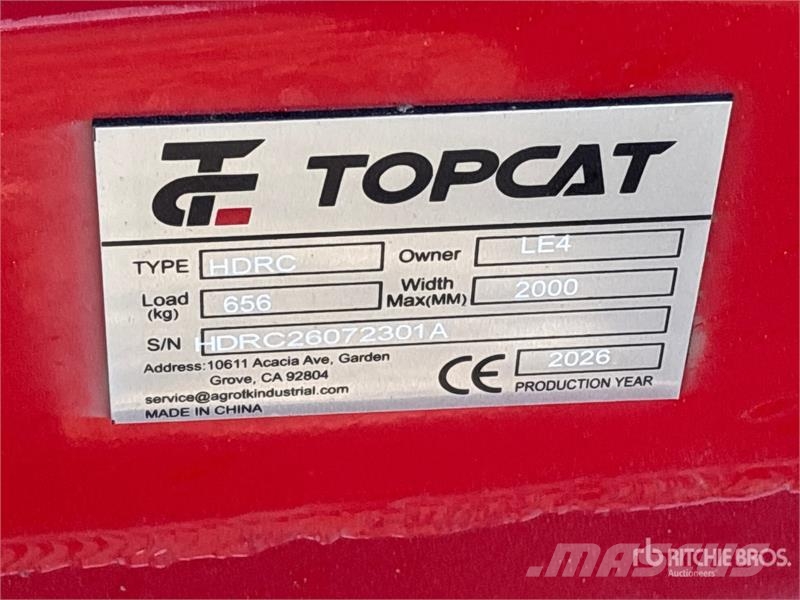 Top Cat Cat HDRC 72 in Skid Steer Brush Cutter (Un Monterade och påhängda gräsklippare