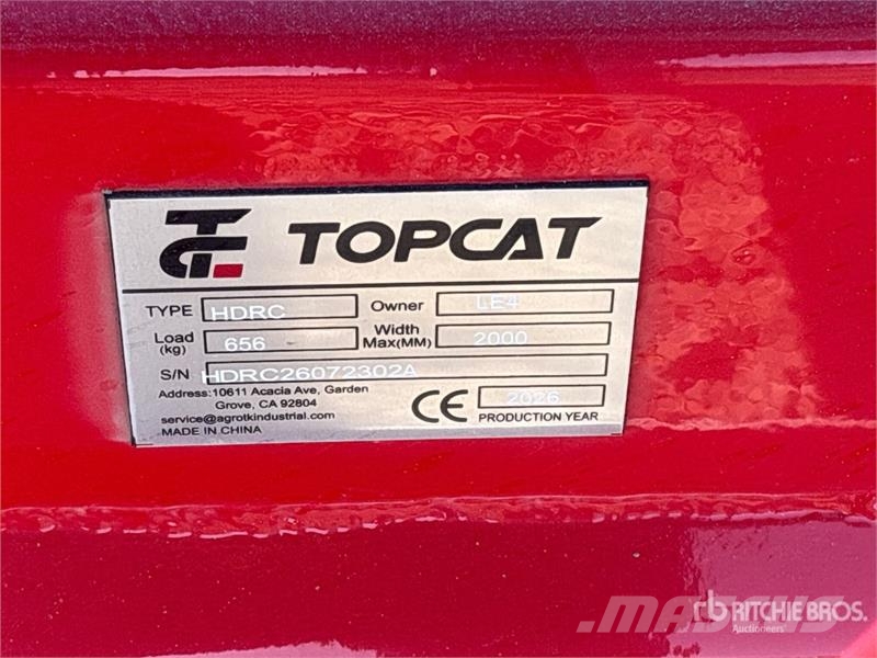 Top Cat Cat HDRC 72 in Skid Steer Brush Cutter (Un Monterade och påhängda gräsklippare