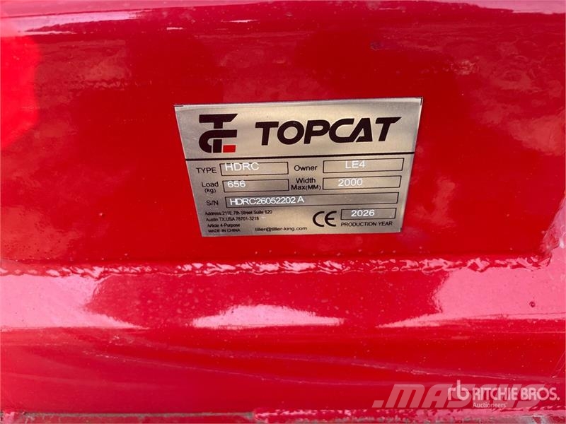 Top Cat Cat HDRC 72 in Skid Steer Brush Cutter (Un 장착형 잔디깎기