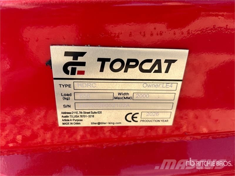 Top Cat Cat HDRC 72 in Skid Steer Brush Cutter (Un Sekačky namontované a tažené