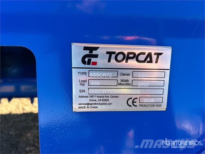 Top Cat Cat SSSCR72 72 in Skid Steer Power Rake (U Kreiselheuer/-wender