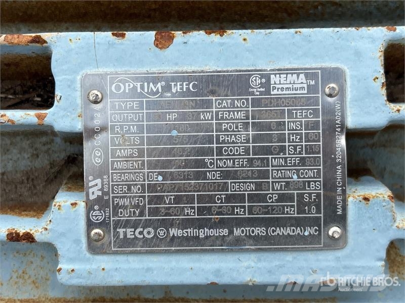  Toshiba of (10) Toshiba 0034SDSR41A-P Electric Mot Moteur Industriel
