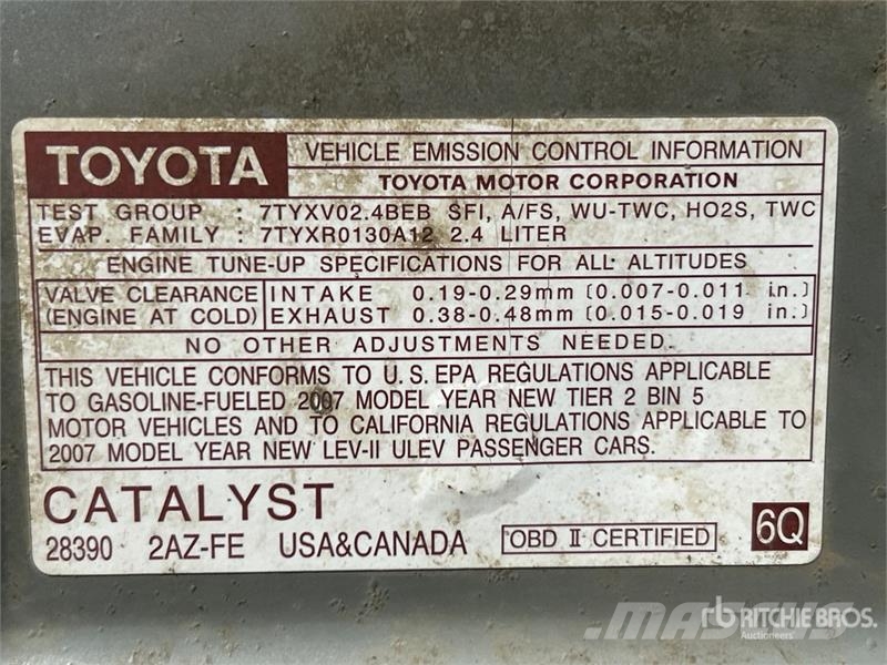 Toyota Camry FWD Automobile (Inoperable) Avtomobili