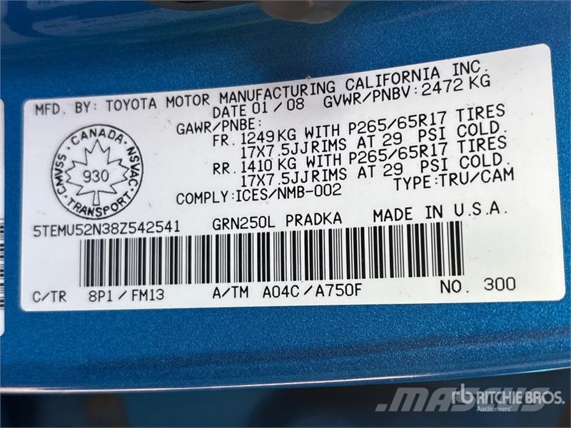 Toyota Tacoma Muut autot