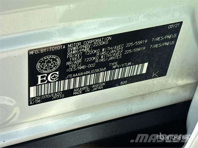 Toyota Venza Limited 4WD Hybrid SUV Voiture