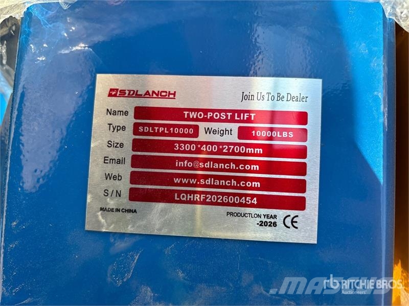  TPL-BLUE 2 Post 10000 lb Vehicle Lift (Unused) Other