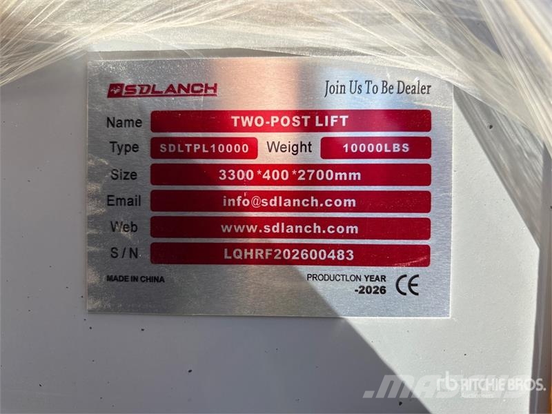 TPL-GRAY 2 Post 10000 lb Vehicle Lift (Unused) Other