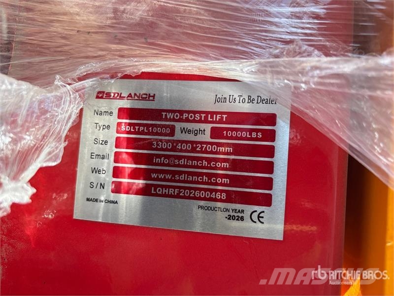 TPL-RED 2 Post 10000 lb Vehicle Lift (Unused) Other