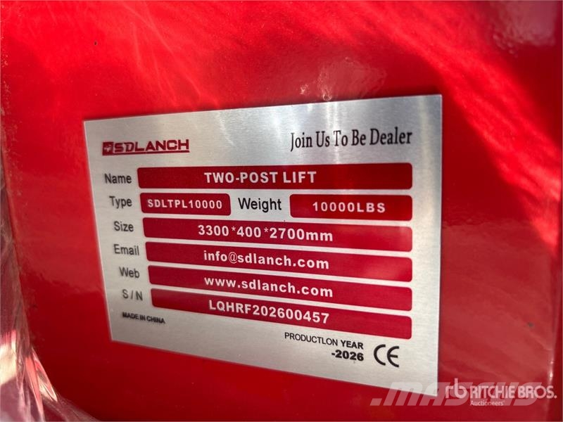  TPL-RED 2 Post 10000 lb Vehicle Lift (Unused) Other