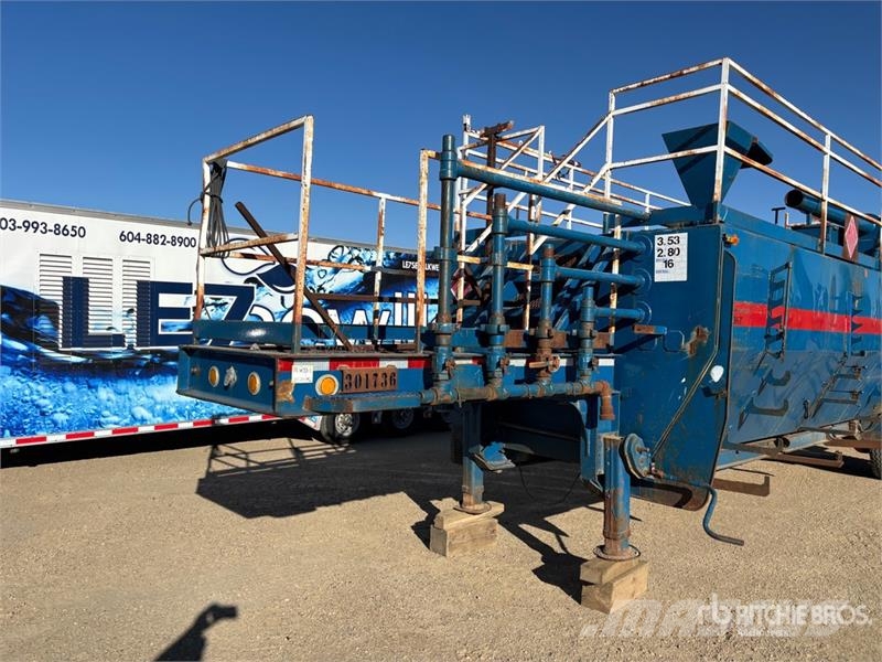 Trailer Mounted Steel Rig Tank Degvielas un piedevu tvertnes