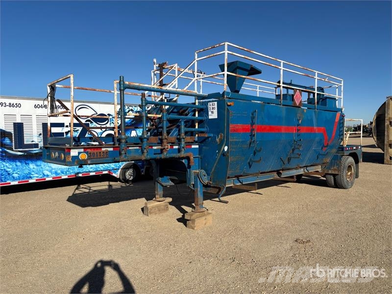 Trailer Mounted Steel Rig Tank Degvielas un piedevu tvertnes