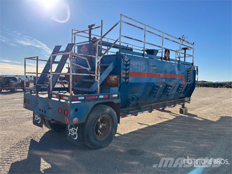 Trailer Mounted Steel Rig Tank Degvielas un piedevu tvertnes
