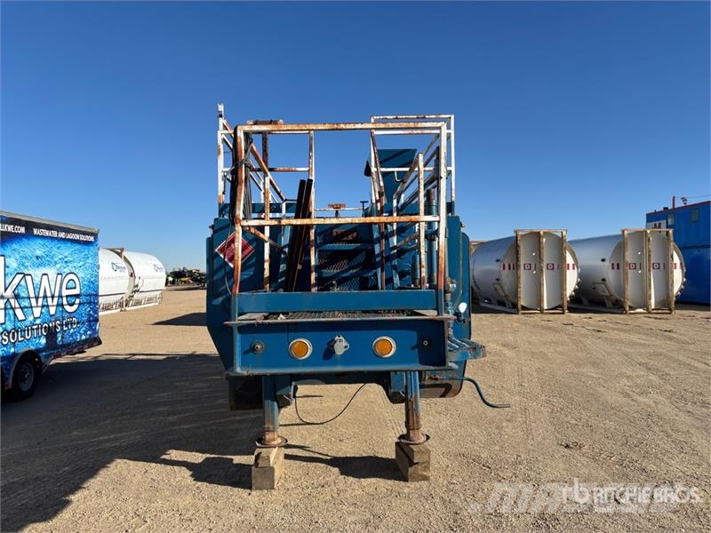 Trailer Mounted Steel Rig Tank Degvielas un piedevu tvertnes