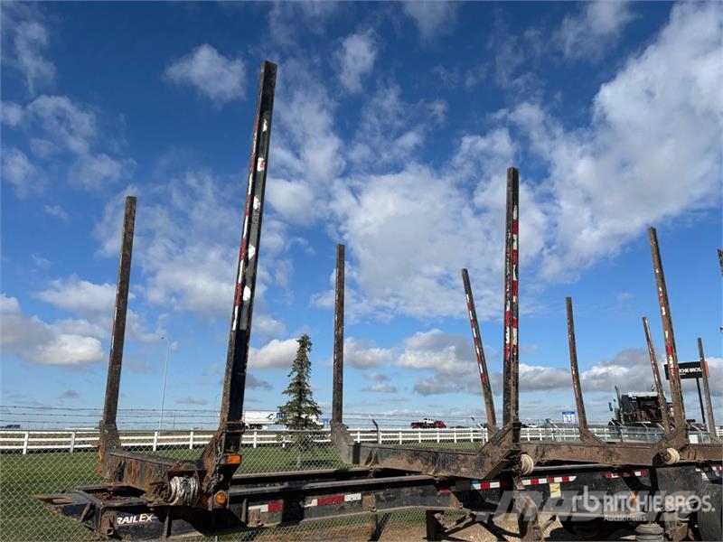 Trailex 50 ft Quad/A Hayrack Log Trailer Rönkszállító pótkocsik