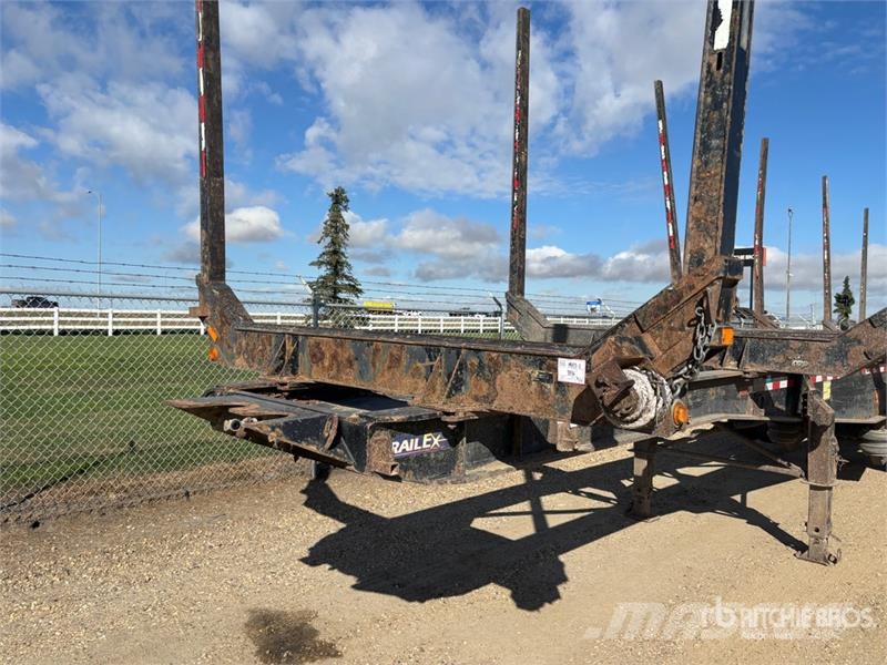 Trailex 50 ft Quad/A Hayrack Log Trailer Rönkszállító pótkocsik