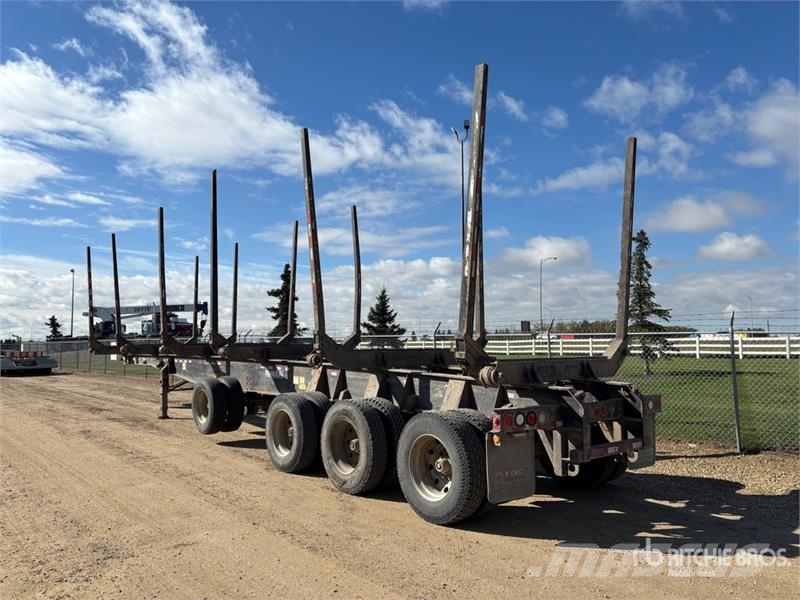 Trailex 50 ft Quad/A Hayrack Log Trailer Rönkszállító pótkocsik