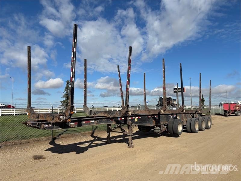 Trailex 50 ft Quad/A Hayrack Log Trailer Rönkszállító pótkocsik