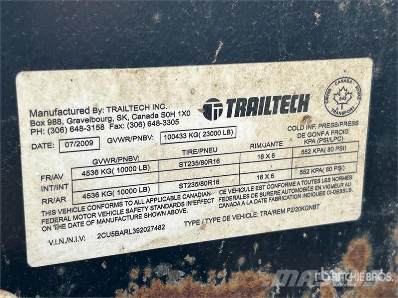 Trailtech 24 ft T/A Equipment Trailer Prikolice za prevoz vozil