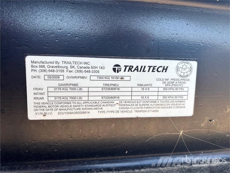 Trailtech ST14000 T/A Windrower Transport Trailer مقطورات أخرى