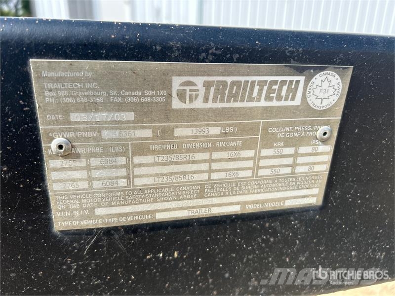 Trailtech ST2000 19 ft T/A Windrower Transport Trailer Overige aanhangers