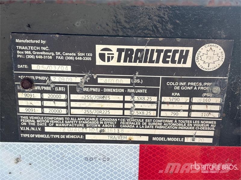 Trailtech TD220 31 ft T/A Flatbed Trailer Lavaperävaunut