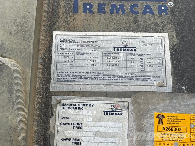Tremcar 38000 L Tri/A Tanker Trailer Cisterna