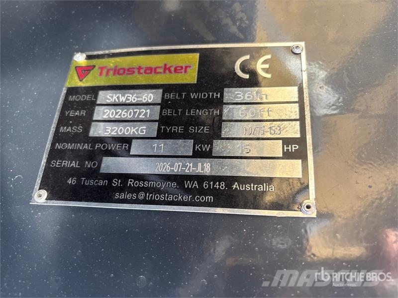 TRIOSTACKER SKW36-60 36 in x 60 ft Portable Radial Bouw - Overige