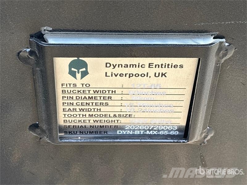 Trojan 120CL 60 in Tilting Excavator Bucket - Fits 65mm C Žlice