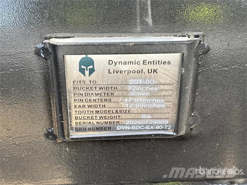 Trojan 200CL 72 in Cleanup Excavator Bucket - Fits 80mm C Žlice