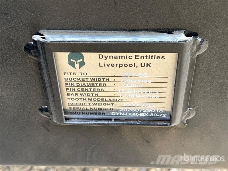 Trojan 200CL 72 in Tilting Excavator Bucket - Fits 80mm C دلاء