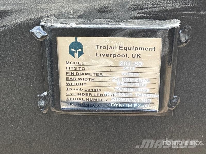 Trojan 20T-80 70 in Hydraulic Excavator Thumb - Fits Cat Kašike / Korpe