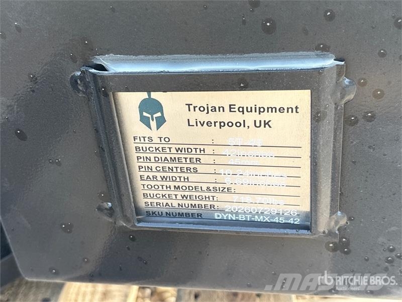 Trojan 50CL 42 in Hydraulic Tilting Excavator Bucket - Fi Kašike / Korpe