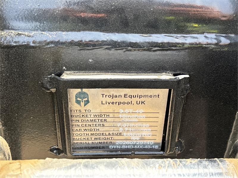 Trojan 80CL 18 in Digging Excavator Bucket - Fits 40mm Ca Žlice