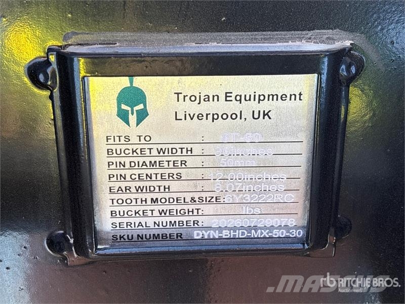 Trojan 80CL 30 in Digging Excavator Bucket - Fits 50mm Ca Žlice