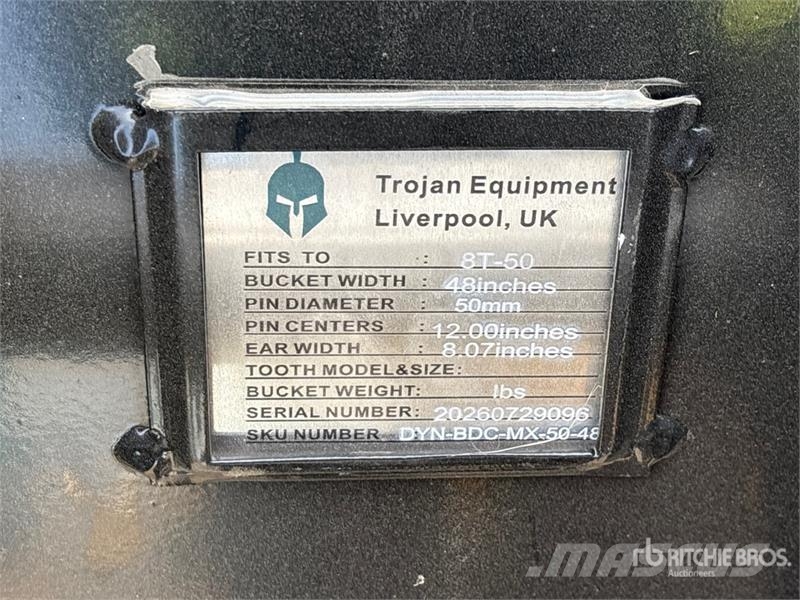Trojan 80CL 48 in Cleanup Excavator Bucket - Fits 50mm Ca Žlice
