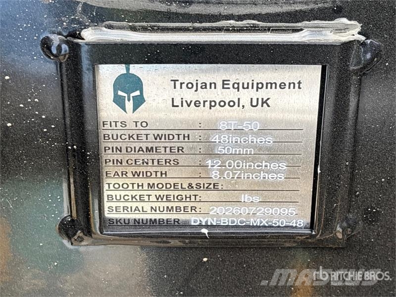 Trojan 80CL 48 in Cleanup Excavator Bucket - Fits 50mm Ca Žlice