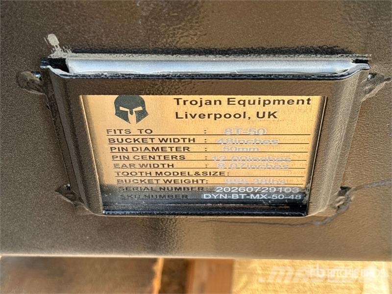Trojan 80CL 48 in Hydraulic Tilting Excavator Bucket - Fi Žlice