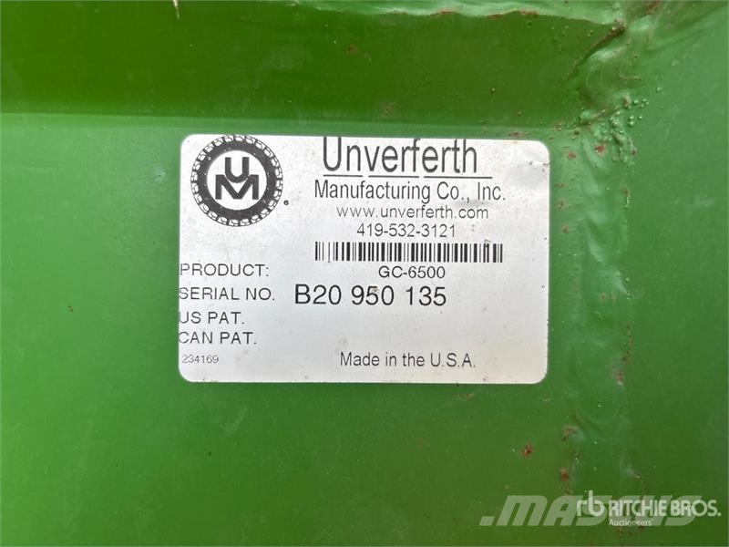 UNVERFERTH 6500 650 bu S/A Grain Cart Grain / Silage Trailers