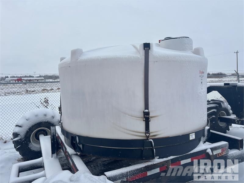 USWG 1500 gal Skid Mounted Poly 1500 Hopper Tank Fuel and additive tanks