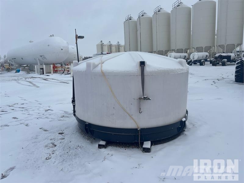 USWG 1500 gal Skid Mounted Poly 1500 Hopper Tank Fuel and additive tanks
