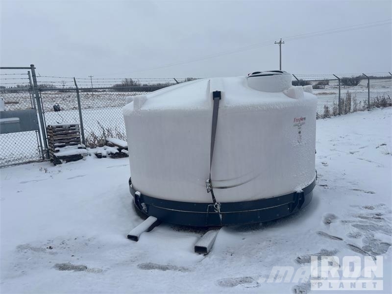 USWG 1500 gal Skid Mounted Poly 1500 Hopper Tank Fuel and additive tanks