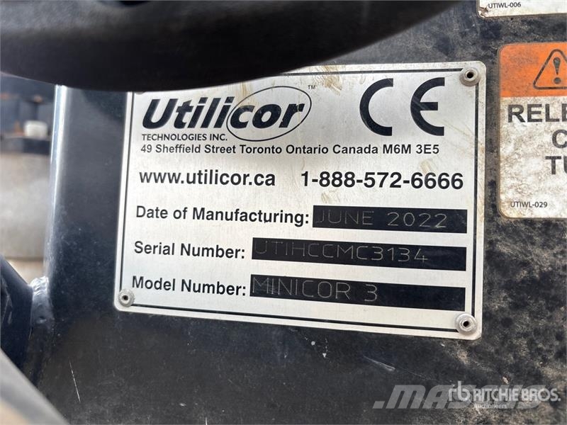 Utilicor Minicor 3 Skid Steer Core Drill Drugi deli