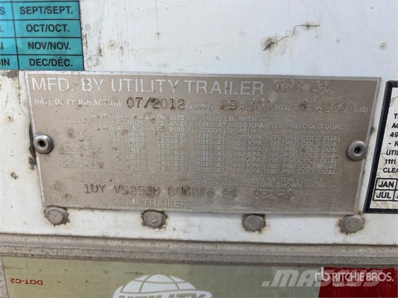 Utility 3000 53 ft x 102 in T/A Refrigerated Trailer Semi remorque frigorifique