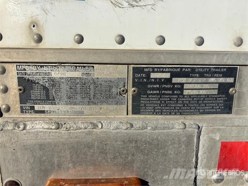 Utility 32 ft x 102 in T/A Refrigerated Trailer Напівпричепи-рефрижератори