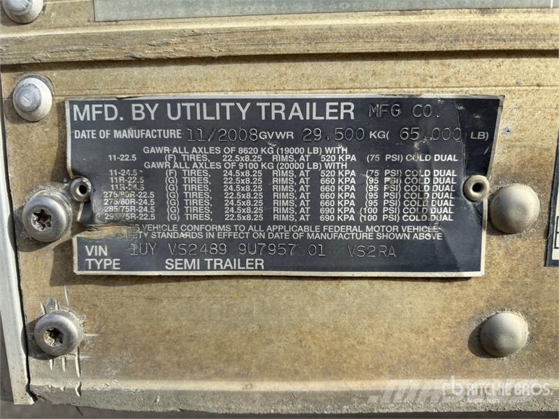 Utility 48 ft x 102 in T/A Refrigerated Trailer Semi-trailer med Kølefunktion