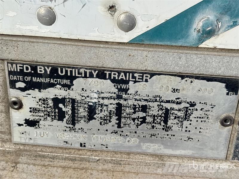 Utility 53 ft T/A Refrigerated Trailer Kühlauflieger
