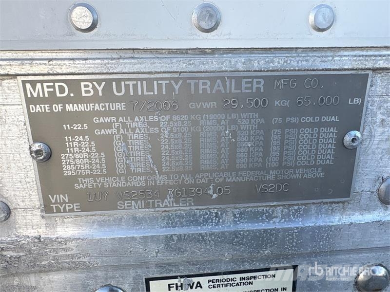 Utility 53 ft T/A Van Trailer Прицепы-фургоны