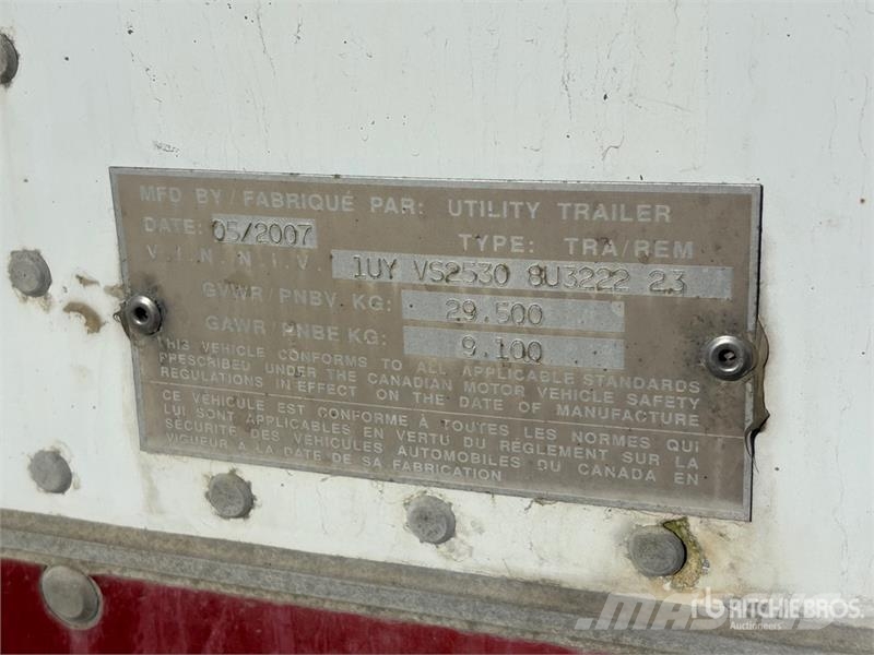 Utility 53 ft x 102 in T/A Refrigerated Trailer Temperature controlled semi-trailers